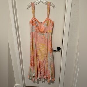 Women's Printed Leona Dress by Hutch Sleeveless Hourglass Size 14